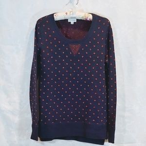 Maison Jules | "Eclipse" Polka Dot Sweater | S